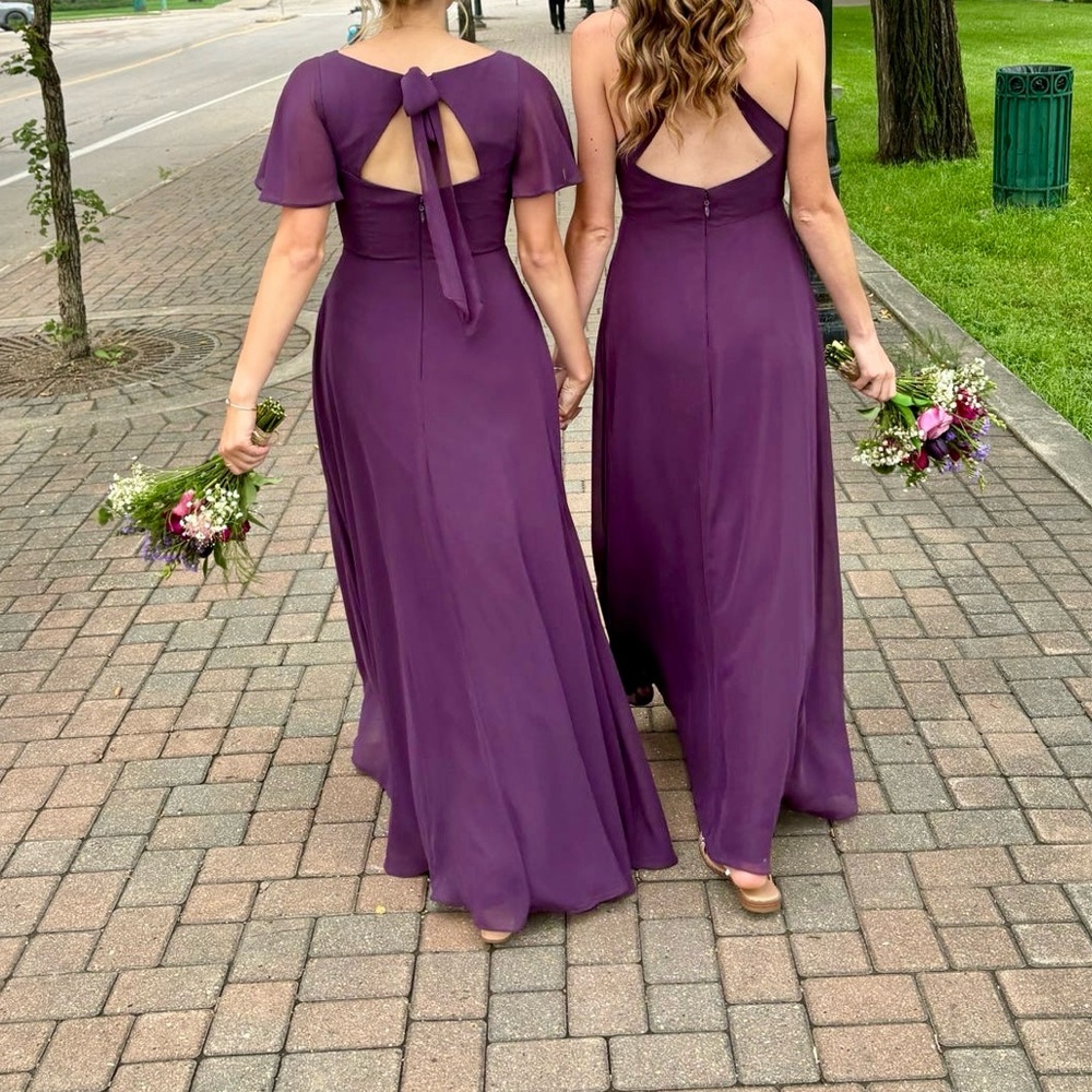 Azazie Plum Kimber Bridesmaid Dress Size A2